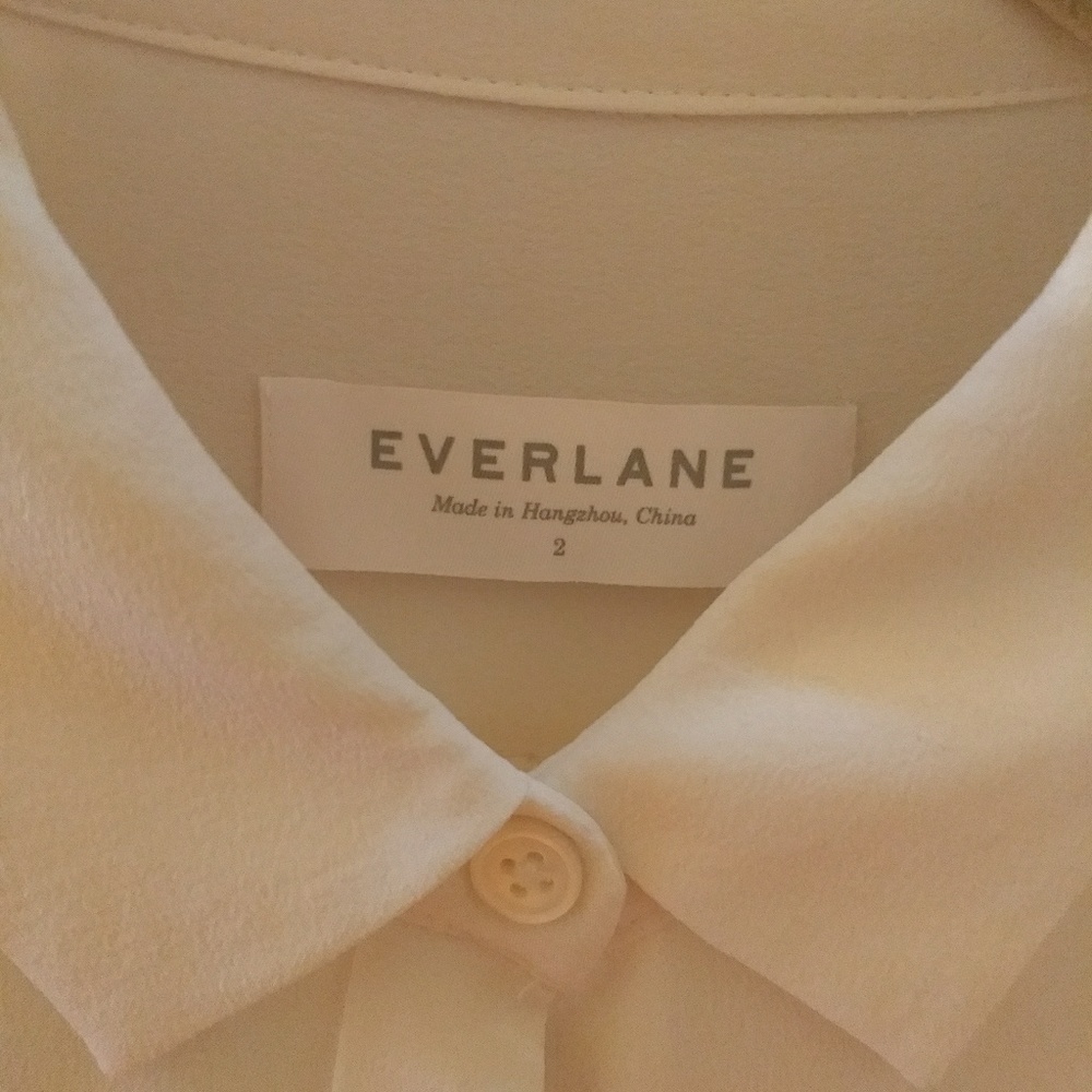 Everlane Slim Silk Shirt